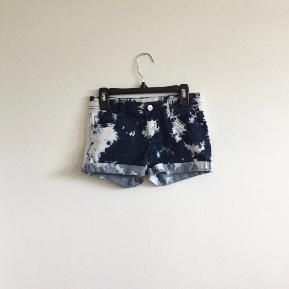 Total Girl Blue and White Tie Dye Splotch/ Size 8